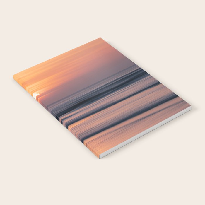 Calm Pastel Sunset Over Ocean Coastal Wall Art Photography Notebook Gallery Image 2