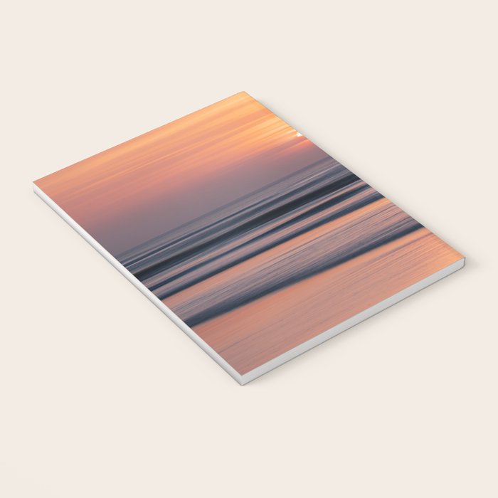 Calm Pastel Sunset Over Ocean Coastal Wall Art Photography Notebook Gallery Image 3