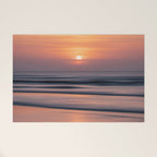 Calm Pastel Sunset Over Ocean Coastal Wall Art Photography Welcome Mat Gallery Image 1