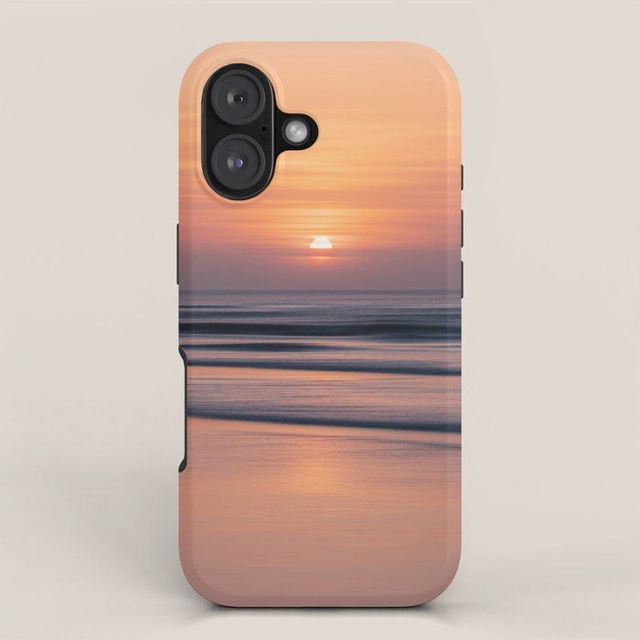 Calm Pastel Sunset Over Ocean Coastal Wall Art Photography iPhone Case Gallery Image 1
