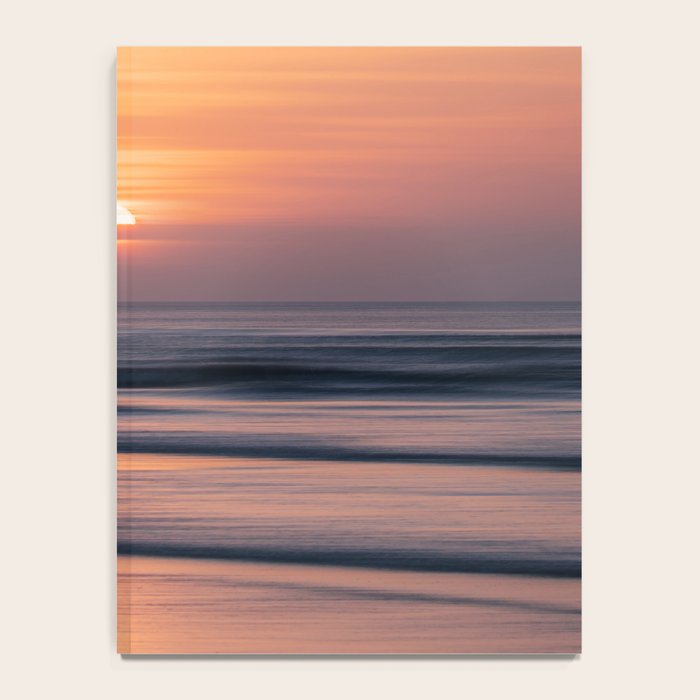 Calm Pastel Sunset Over Ocean Coastal Wall Art Photography Notebook Gallery Image 4