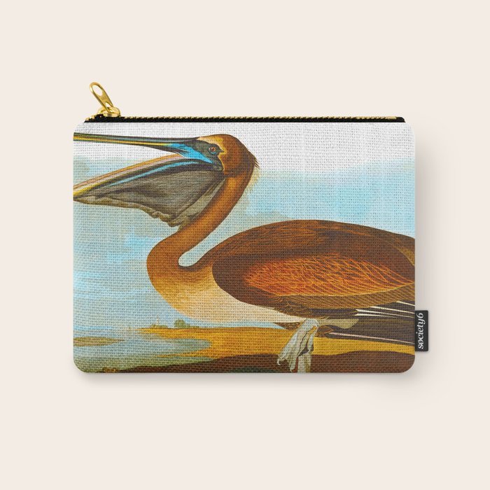 Brown Pelican Illustration Carry All Pouch Gallery Image 1