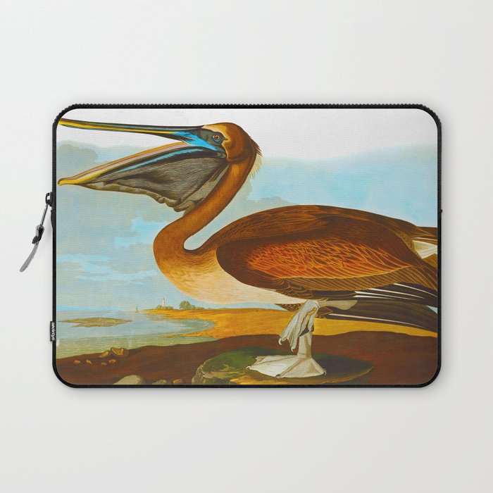 Brown Pelican Illustration Laptop Sleeve Gallery Image 1