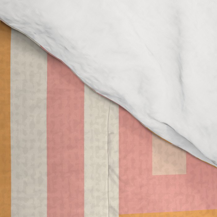 Rectangular Color Blocks In Soft Pastel Tones Comforter Gallery Image 4