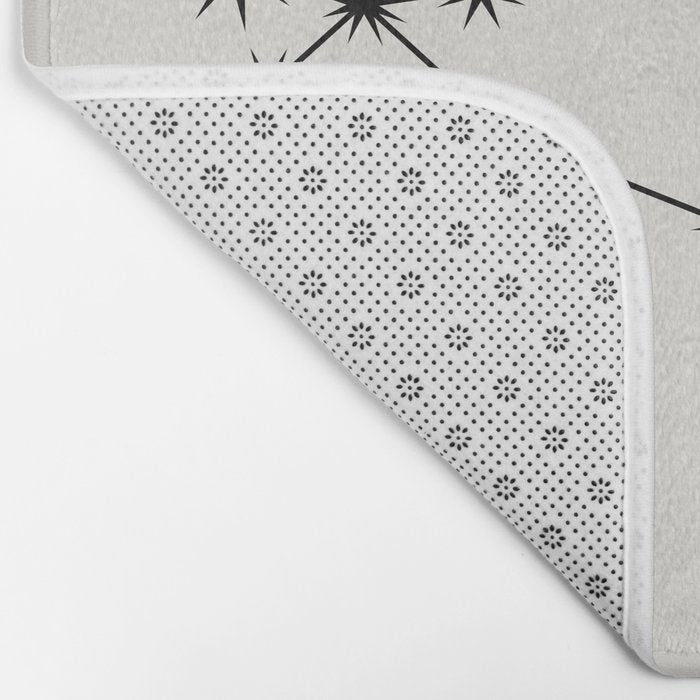 Gemini Zodiac Star Constellation Line Art White Bath Mat Gallery Image 2