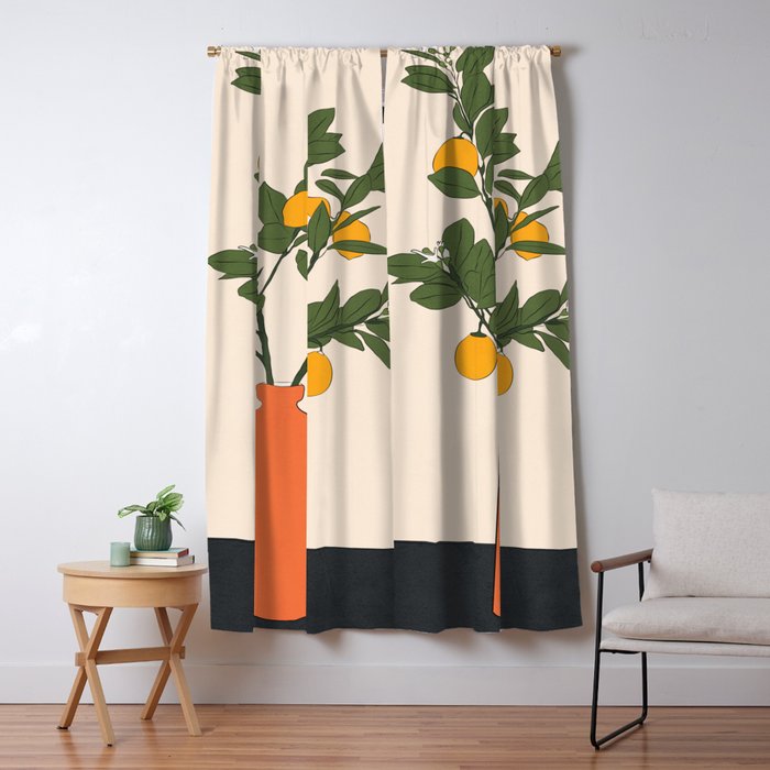 Ripe Lemon Plant Window Curtain Gallery Image 5