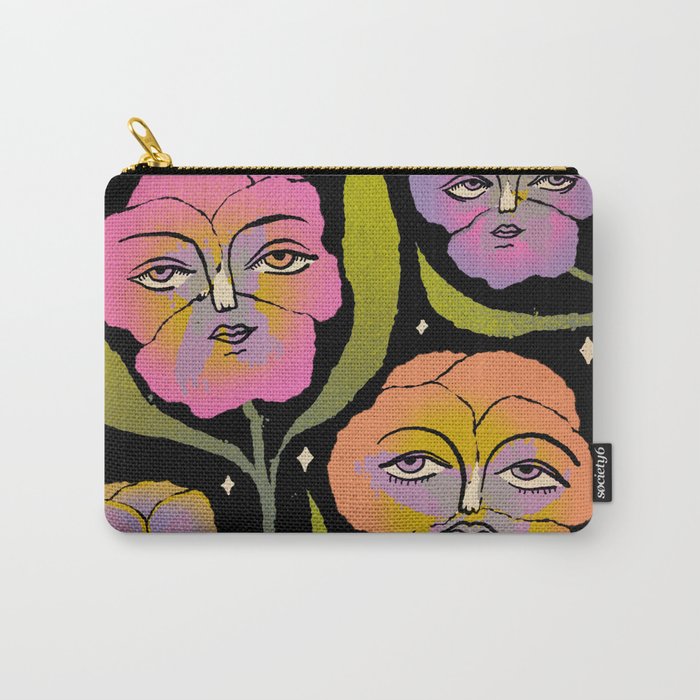 Night Pansy Carry All Pouch Gallery Image 1