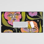 Night Pansy Desk Mat Gallery Image 1