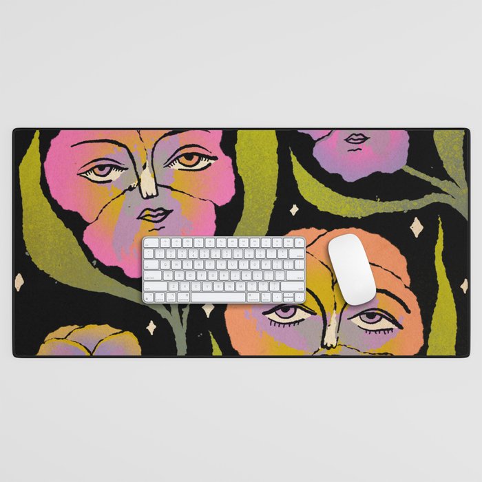 Night Pansy Desk Mat Gallery Image 1