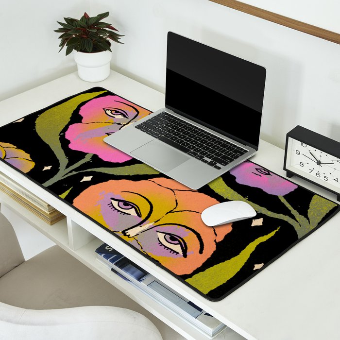 Night Pansy Desk Mat Gallery Image 2