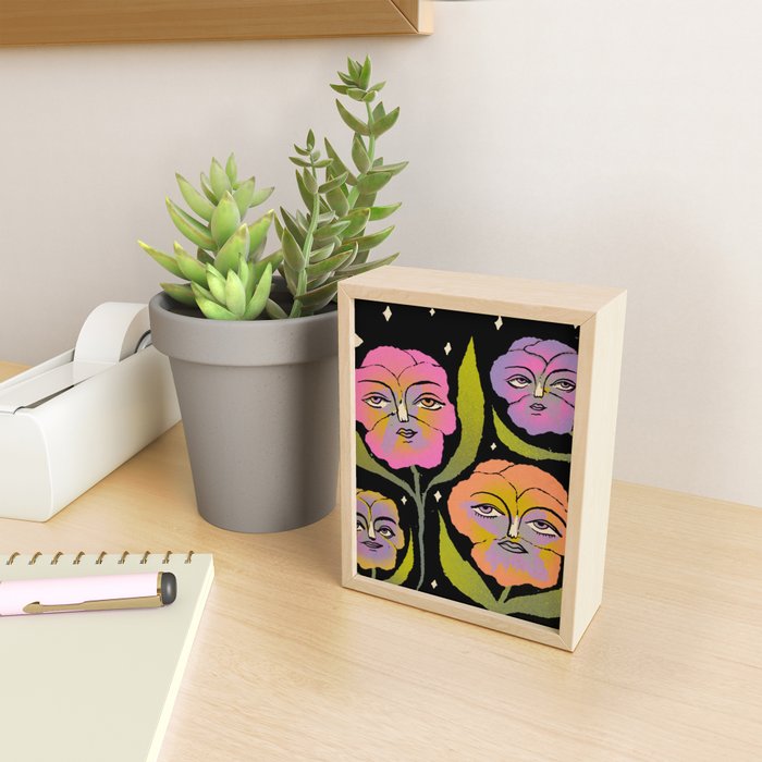 Night Pansy Mini Art Print Gallery Image 2
