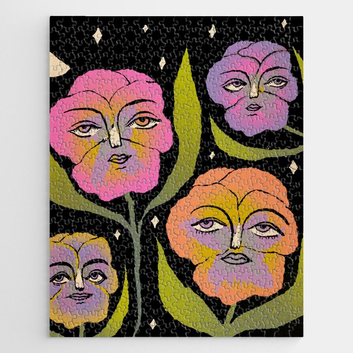 Night Pansy Jigsaw Puzzle Gallery Image 1