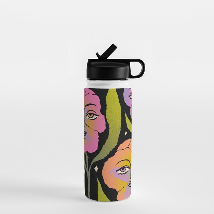 Night Pansy Water Bottle Gallery Image 1