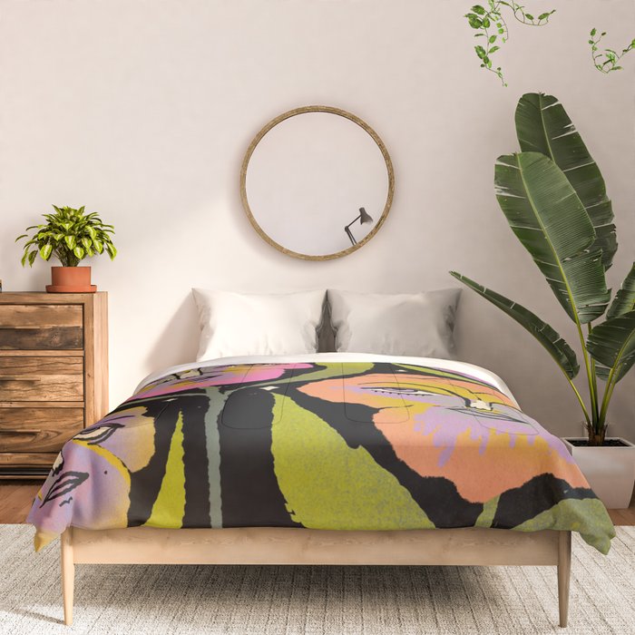 Night Pansy Comforter Gallery Image 3