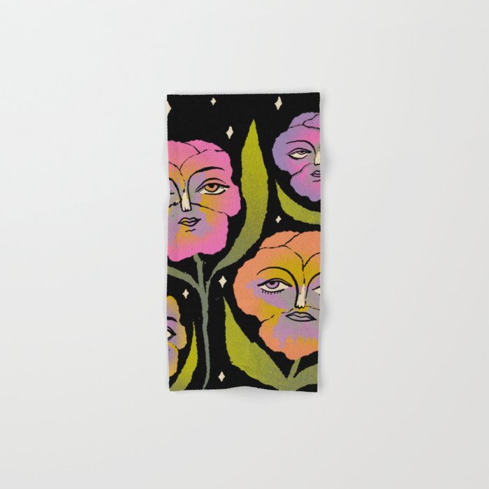 Night Pansy Bath Towel Gallery Image 1