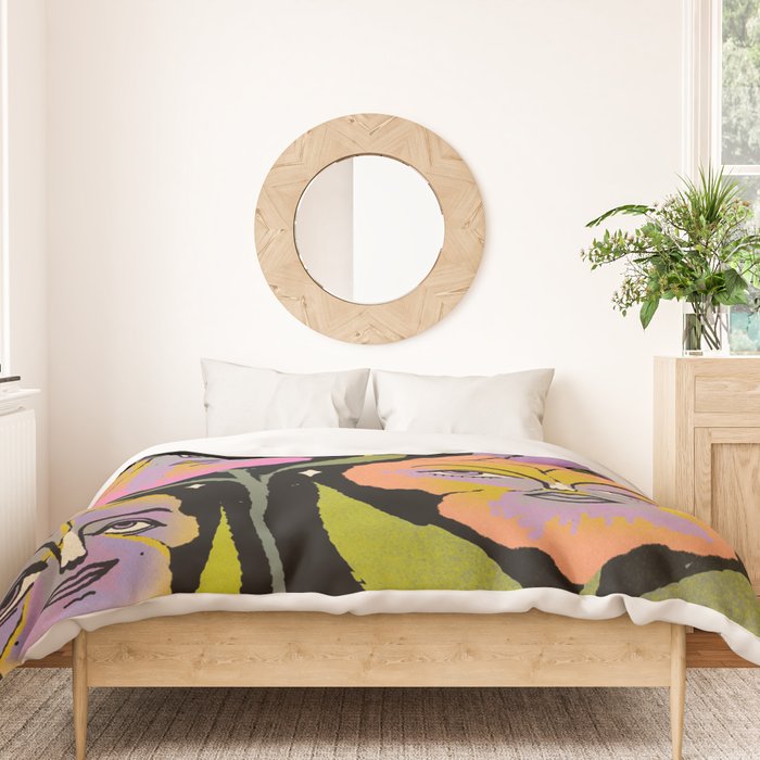 Night Pansy Duvet Cover Gallery Image 3