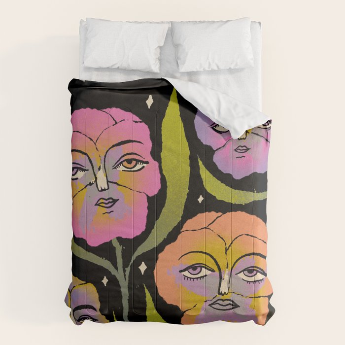 Night Pansy Comforter Gallery Image 6