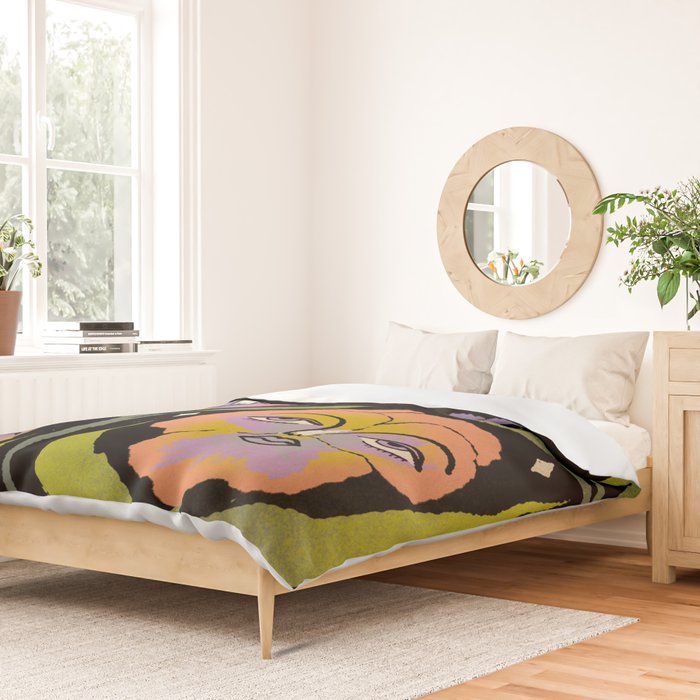 Night Pansy Duvet Cover Gallery Image 2