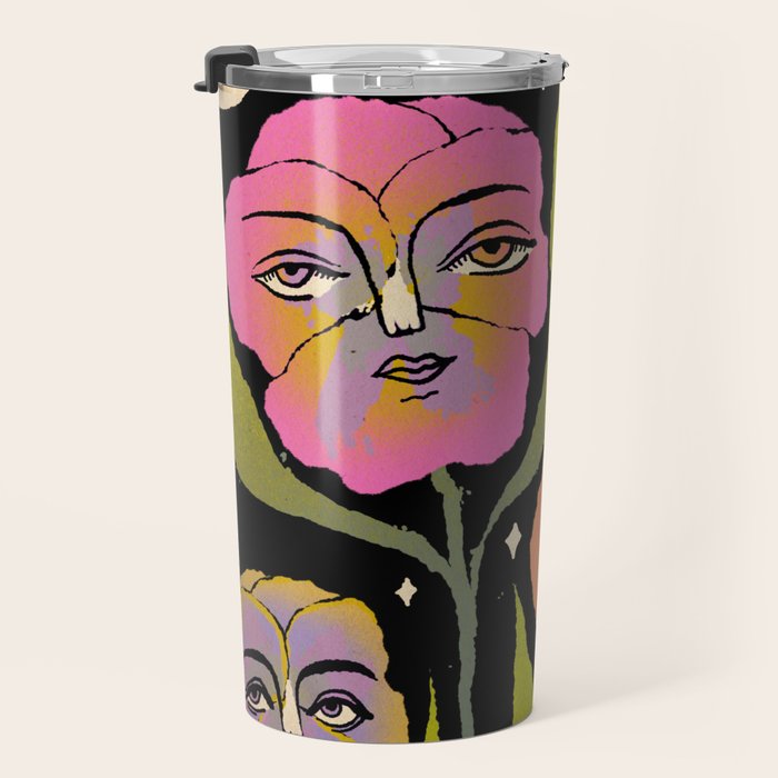 Night Pansy Travel Mug Gallery Image 3
