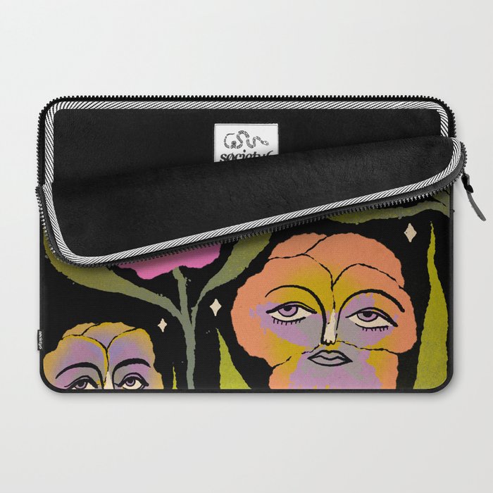 Night Pansy Laptop Sleeve Gallery Image 2