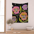 Night Pansy Wall Tapestry Gallery Image 2