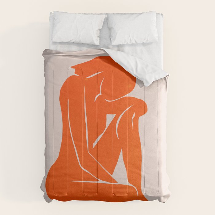 Nude II: Torch Orange Edition Comforter Gallery Image 6