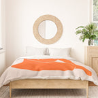 Nude II: Torch Orange Edition Duvet Cover Gallery Image 3