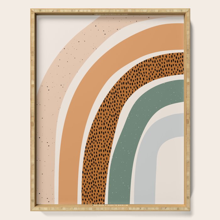 Patterned Rainbow Serving Tray Gallery Image 1