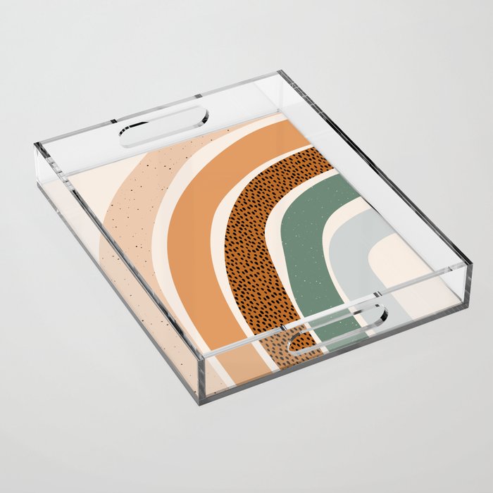 Patterned Rainbow Acrylic Tray Gallery Image 1