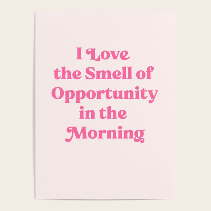 Retro Morning Quote Nº1  pink Poster Gallery Image 1