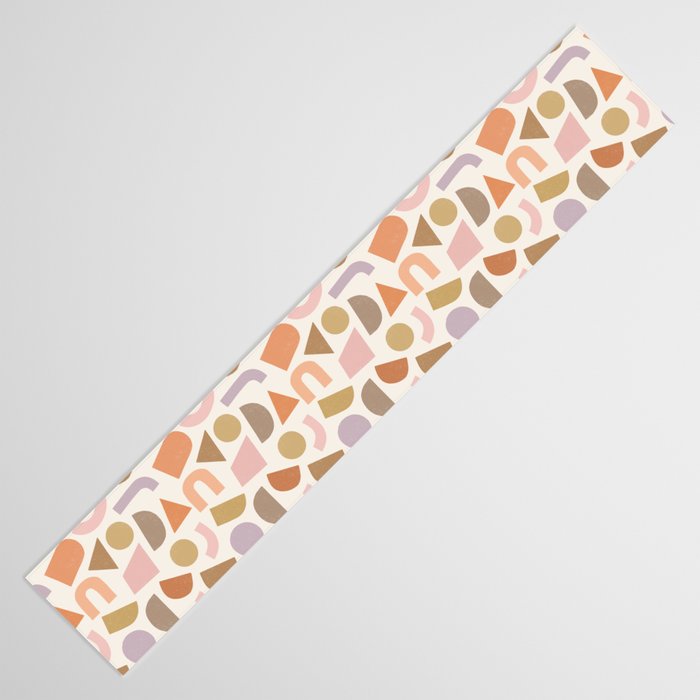 Bauhaus Geo Shapes - Fall Colors Table Runner Gallery Image 3