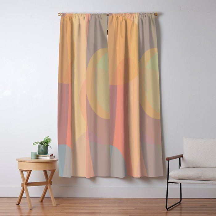 Pastel Abstract Window Curtain Gallery Image 5