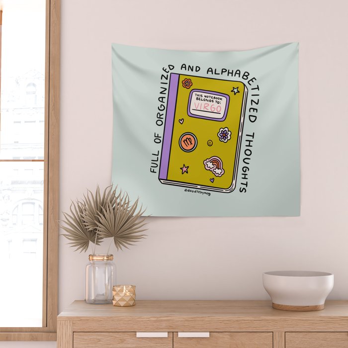 Virgo Notebook Wall Tapestry Gallery Image 2