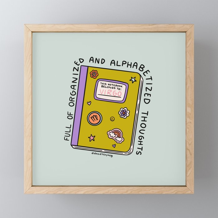 Virgo Notebook Mini Art Print Gallery Image 1