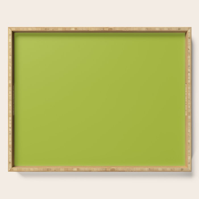 Chartreuse Green Solid Color Serving Tray Gallery Image 1