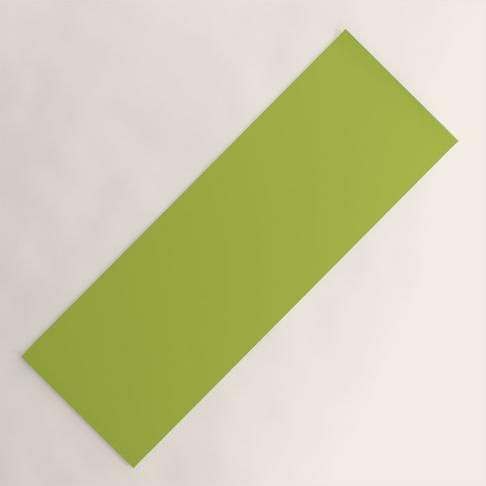 Chartreuse Green Solid Color Yoga Mat Gallery Image 1