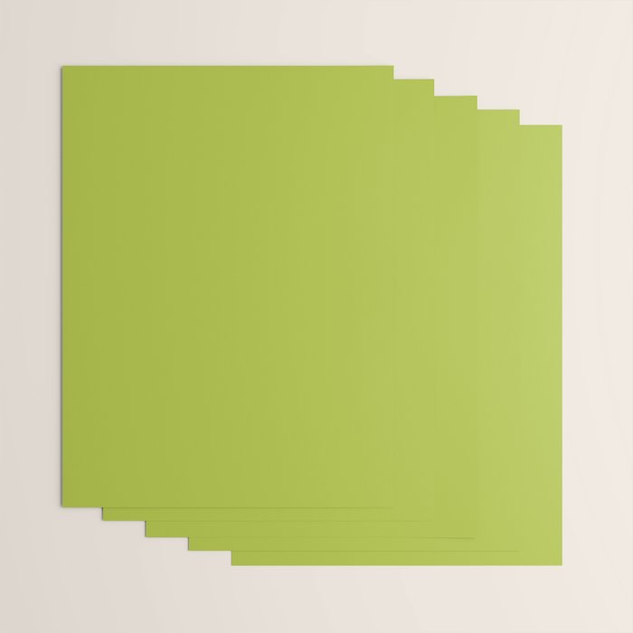 Chartreuse Green Solid Color Wrapping Paper Gallery Image 3