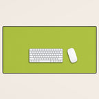 Chartreuse Green Solid Color Desk Mat Gallery Image 1