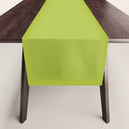 Chartreuse Green Solid Color Table Runner Gallery Image 1
