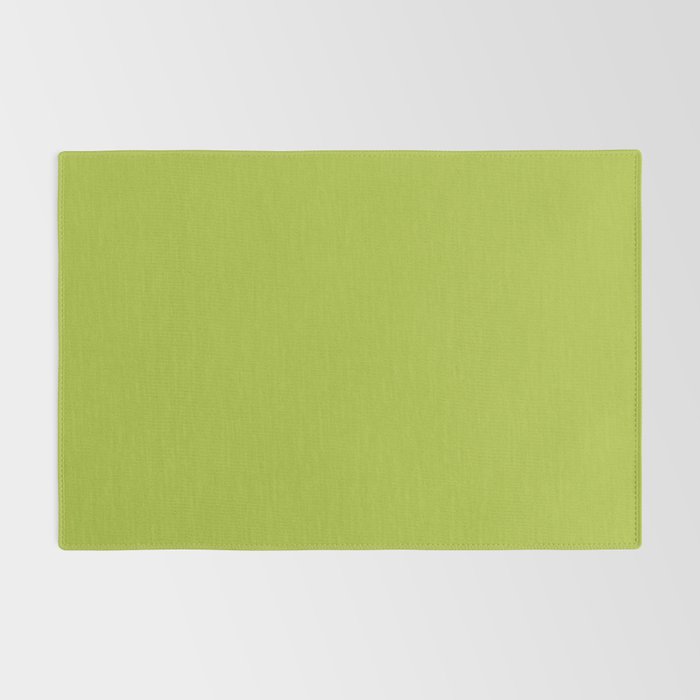 Chartreuse Green Solid Color Rug Gallery Image 2