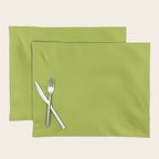 Chartreuse Green Solid Color Placemat Gallery Image 1