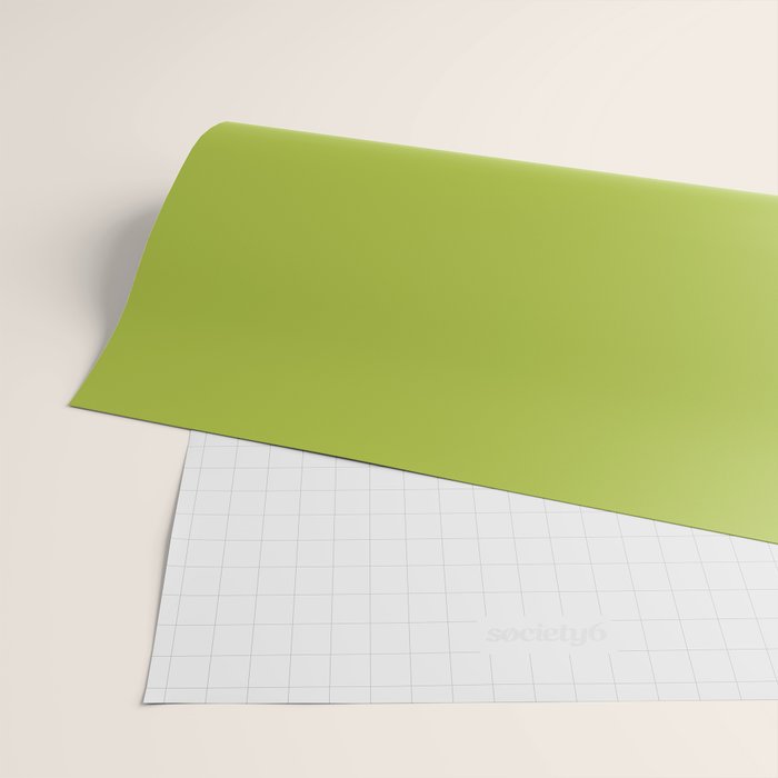 Chartreuse Green Solid Color Wrapping Paper Gallery Image 2