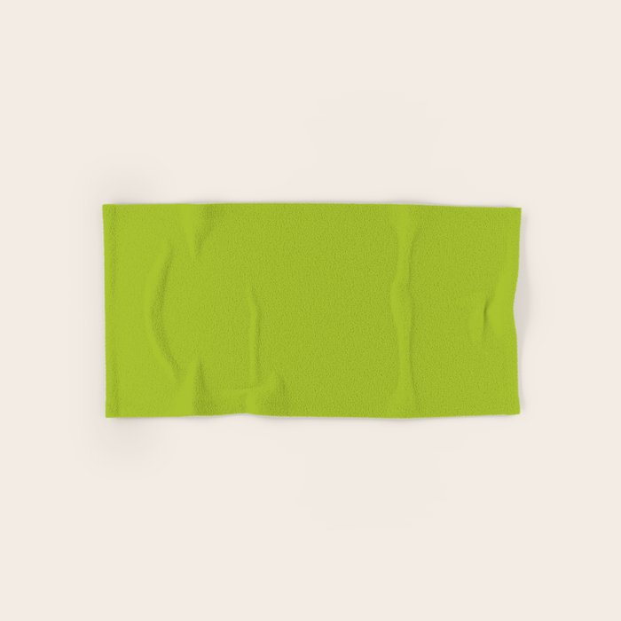 Chartreuse Green Solid Color Bath Towel Gallery Image 1