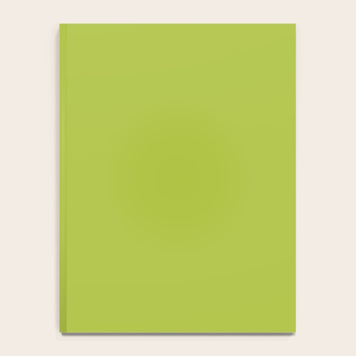 Chartreuse Green Solid Color Notebook Gallery Image 4