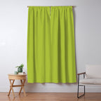 Chartreuse Green Solid Color Window Curtain Gallery Image 5