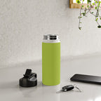Chartreuse Green Solid Color Water Bottle Gallery Image 4