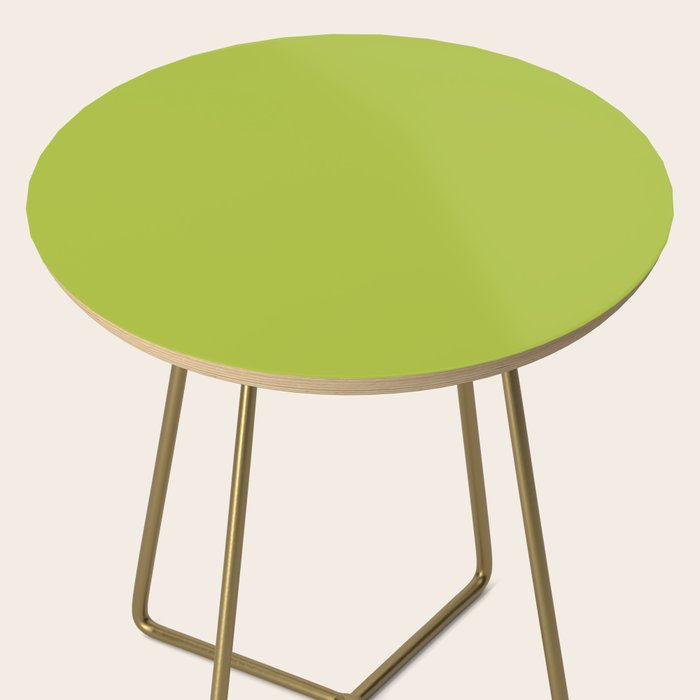 Chartreuse Green Solid Color Side Table Gallery Image 2