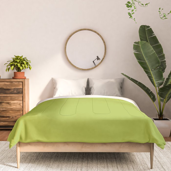 Chartreuse Green Solid Color Comforter Gallery Image 3