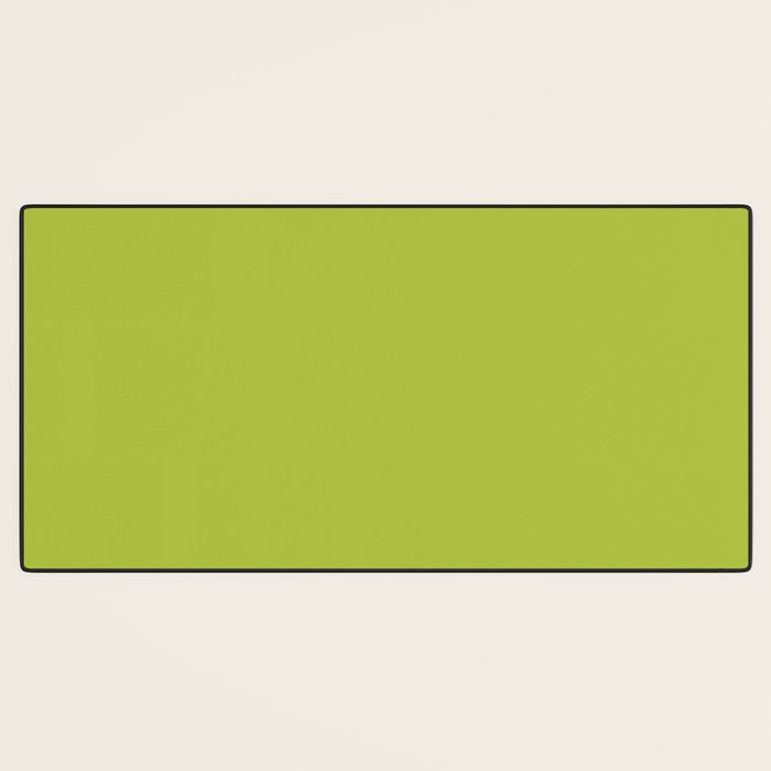 Chartreuse Green Solid Color Desk Mat Gallery Image 3