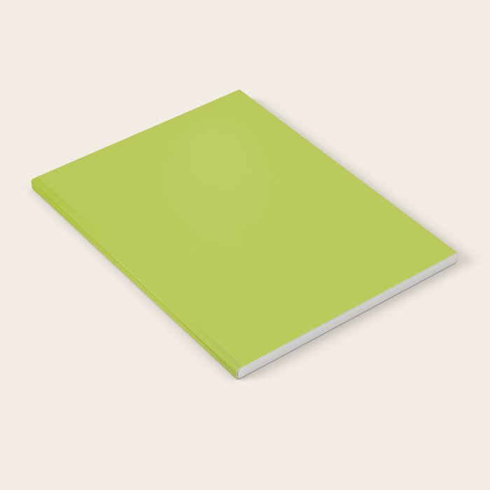 Chartreuse Green Solid Color Notebook Gallery Image 2
